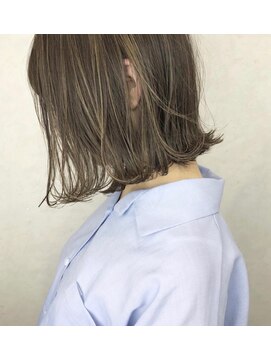 ルーフ 町田店(LUFE) 切りっぱなしBOB×地毛風外国人カラー