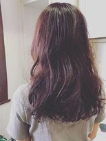 ラ ヴィナチュレル(La vie neturelle)&nbsp;ピンクバイオレット　ゆる巻きスタイル