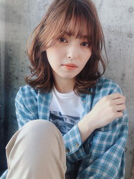 ノラジャーニー(NORA Journey) 【NORA Journey】アッシュブラウン・毛先パーマでネオウルフ