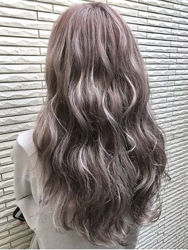 ヘアリゾートエーアイ 新宿西口店(hair resort Ai) ピンクベージュ×ホワイトハイライト