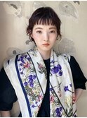 ダークオレンジショート