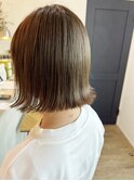 切りっぱなしボブ髪質改善トリートメント