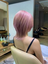 インビテーション 名古屋(invitation)&nbsp;薄ピンク×ウルフカット