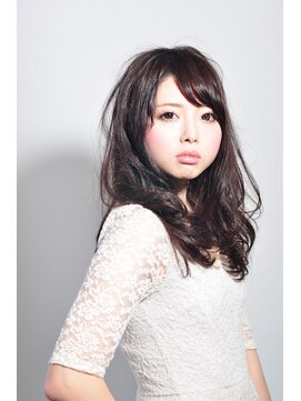 アディクト 東陽町西口(addict) 髪質改善カラー＿小顔セミロング＿ダークベージュ［東陽町]