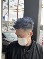 ヘアデザインサロン246&nbsp;スキンフェード　コバルトブルー