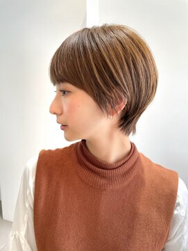 シータ(sheta) 【表参道sheta/中澤】マッシュショートカーキグレージュボブ