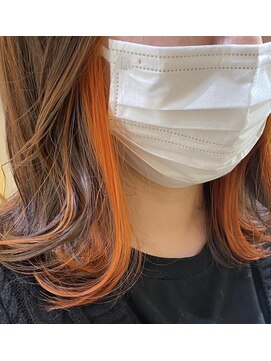 ラテ 上尾(Latte) イヤリングカラー　ピカラ　オレンジ