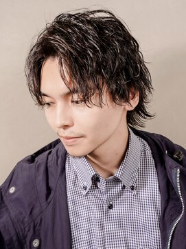 アルファ 新宿(alpha) フェザーパーマ/刈り上げセンターパート/サーフカール[新宿]