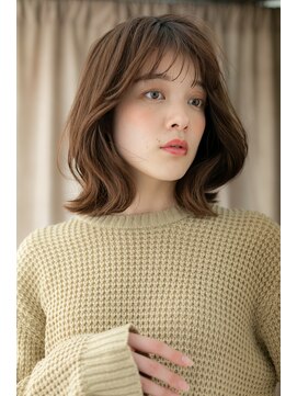 カバーヘアアンドスパ ブリス 浦和(COVER HAIR&SPA bliss) シースルー前髪くせ毛風くびれミディアムTb3浦和20代30代40代