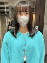 ラミエバイメルト 下北沢(lamie by melt)&nbsp;顔まわりレイヤーオリーブベージュグレージュワイドバンク