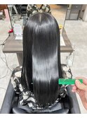 グレージュ×暗髪カラー×髪質改善