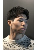 <理容室>メンズパーマ ビジネススタイル 刈り上げ シチサン