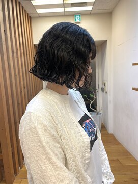 ラブハーツアンドビーウメダ(luve heart's And Be umeda) ボブパーマ