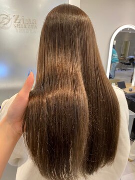 ジーナ 船橋(Zina) 髪質改善＊ロングレイヤーグレーベージュ＊美髪【Zina船橋】