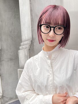 ジェム(GEM) アプリコットオレンジ/ホワイトブロンド/フェザーショート★33