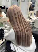 ミルクティーベージュ×ローライト