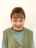 【扱いやすさバツグン☆】小顔カット＋F.の前髪パーマ