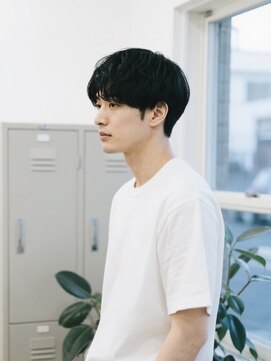 エイチ メンズ(H) ツイストスパイラル短髪アップバングソフトモヒカンオールバング