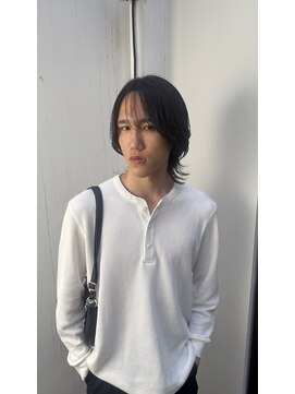 エクシア 表参道(EXCIA) シースルーバング×メンズミディアム