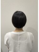 風通す丸みボブ