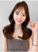 くびれヘアこなれヘア美髪うる艶髪くせ毛風カール斜めバング