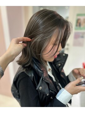 アール 横浜(R) 【MAKI】デザインカラー/ハイライト/コントラストカラー/ボブ