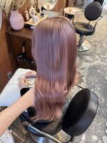 チャプター 問屋町(chapter)&nbsp;ケアブリーチホワイトピンクラベンダーカラーレイヤーカット韓国