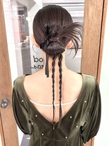 ヒビヲ 横浜西口店(HIBIO) カチモリ韓国ヘア結婚式ヘアセットタイトアレンジ横浜