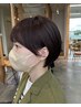 前髪カット+シングルカラー+4stepトリートメント