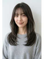 エマ(emma)&nbsp;小顔見え◎20代30代40代、手入れ簡単レイヤーカットグレージュ