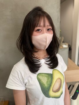 エイティエイト(88) ミディアムレイヤー 韓国ヘア