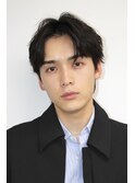 メンズパーマツイストスパイラルパーマ波巻きパーマツーブロック