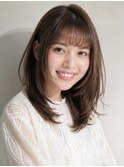 グレージュ デザインカラー ハッシュカット 縮毛矯正 18