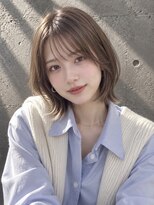 ノア(NOA) 【NOA】韓国風くびれミディ顔まわりレイヤーシースルーバング