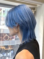 ミー 新宿(MII)&nbsp;水色カラー/ダブルカラー/デザインカラー/髪質改善/新宿/MII