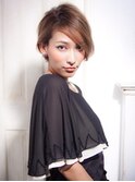 流しバングショートで大人の女性に♪