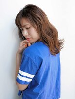 ルティア(Lutia)&nbsp;切りっぱなし ゆるふわウェーブ ブラウン★★