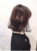 【TiLL HAIR】ゆるふわボブ　アッシュベージュ　小顔ボブ