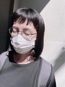 ポー 三軒茶屋(poh) テラコッタ/ミニウルフ/デジタルパーマ/くすみブルー*三軒茶屋駅