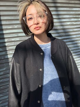 レトン 銀座(leton) ビタミンカラー/ワンレンボブ/くびれヘア/テラコッタ/オン眉