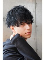 フィフス 原宿(fifth) 黒髪ツイストスパイラルパーマ無造作韓国マッシュツーブロック