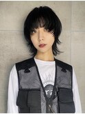 中性的ウルフカットレイヤー