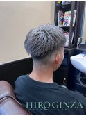 シルバーカラースキンフェード