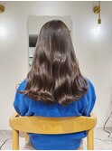 メルティーブラウン×レトロガーリー×波巻きウェーブ