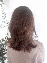 トレヘアー(tRe hair) フェミニンレイヤー　ミディアムヘア　