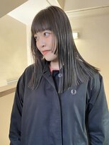 ソイ 下北沢(soi)&nbsp;ぱっつんロング／オリーブグレー