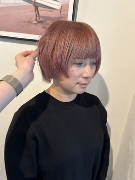 マリン(Marine) 20代30代ピンクベージュショートカット