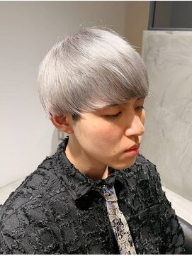 ランプヘアー(LAMP HAIR) ホワイトシルバー/マッシュ20代人気メンズハイトーン