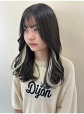 〈藤間〉インナーエクステ/ポイントカラー/インナーカラー