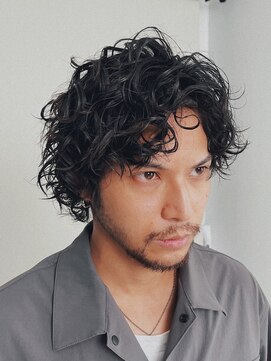 フィフス 渋谷(fifth) 大人プードルパーマメンズミディアムパーマプードルスパイラル